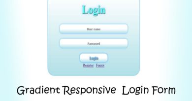 Gradient login page for beginners